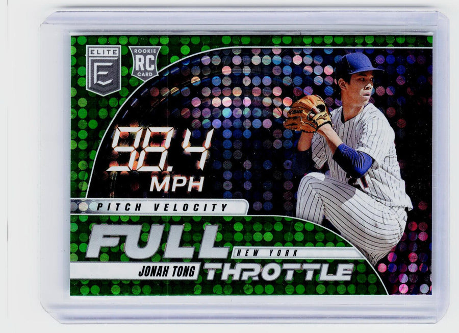 2026 Panini Donruss Elite Full Throttle Green Rookie Jonah Tong #18 - front