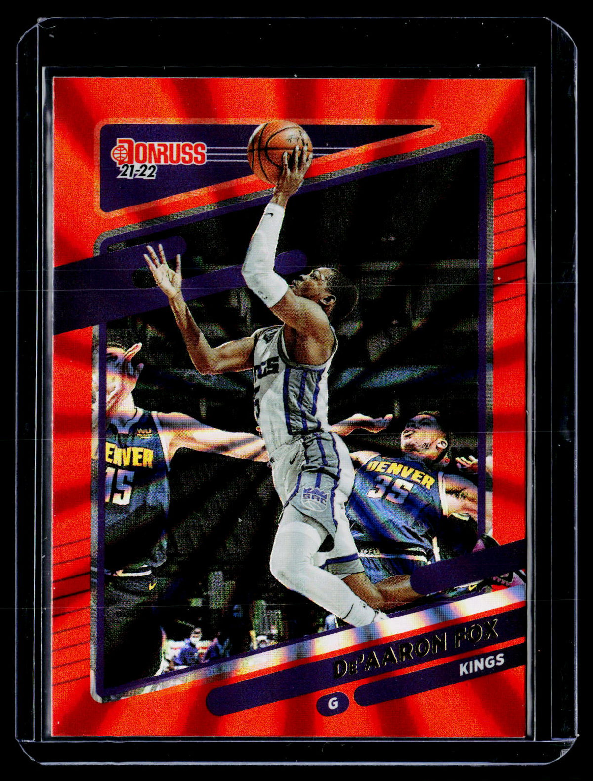 2021-22 Panini Donruss Basketball De'Aaron Fox #126 Sacramento Kings - front