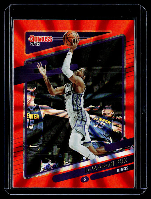2021-22 Panini Donruss Basketball De'Aaron Fox #126 Sacramento Kings - front
