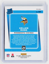 2021 Panini Donruss Optic Football Kellen Mond Rated Rookie #221 Minnesota Vikings - back