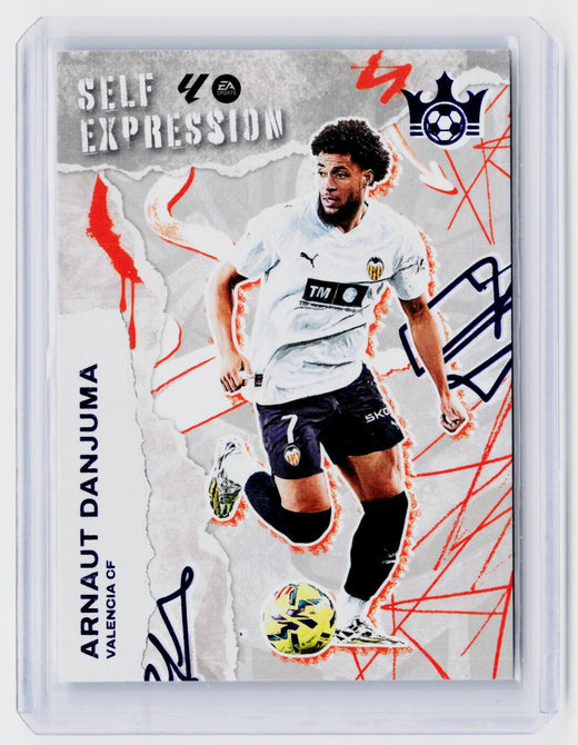 2025-26 Panini Pitch Kings Self Expression Arnaut Danjuma Valencia CF #6 /25 - front