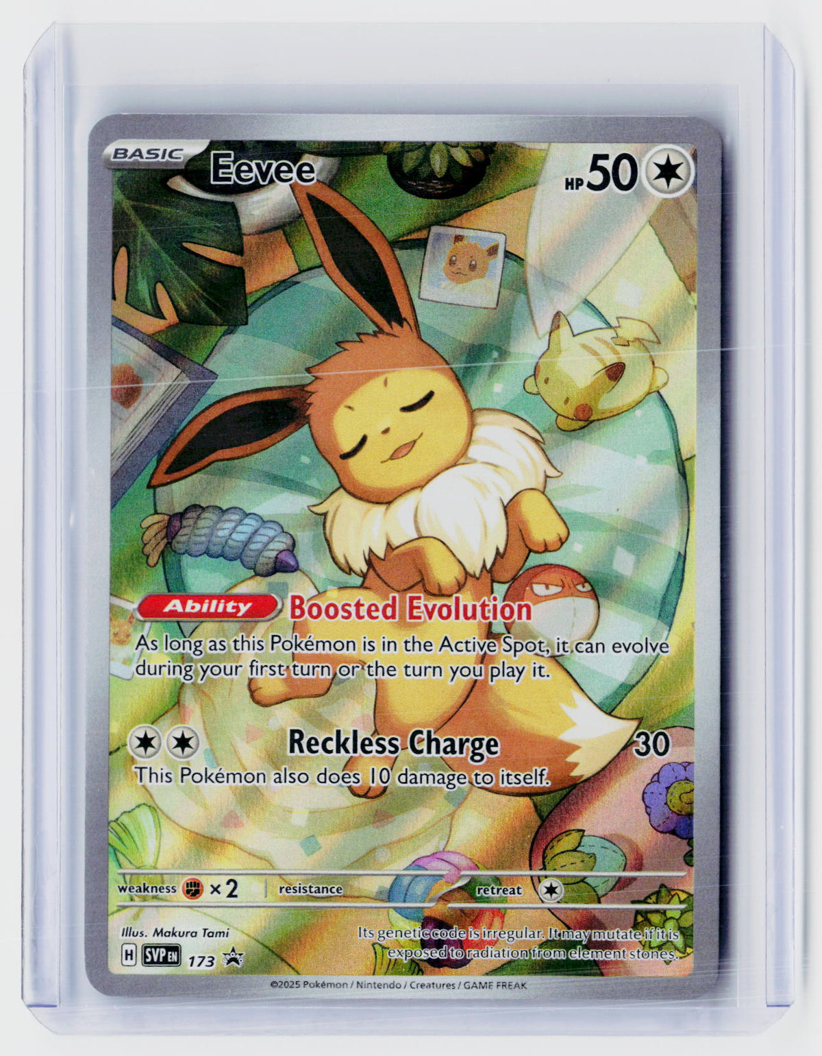 2025 Pokémon Scarlet & Violet Black Star Promo Eevee 173/SVP - front