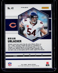 2021 Panini Mosaic Football Brian Urlacher #41 Chicago Bears - back