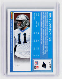 2025 Panini Donruss Optic Nic Scourton Rated Rookie Green Velocity #270 - back