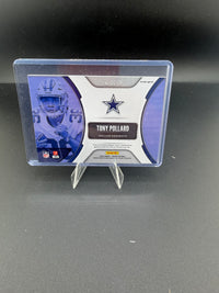 2019 Panini Prizm Rookie Gear Tony Pollard Dallas Cowboys Memorabilia Card RG-TP - back
