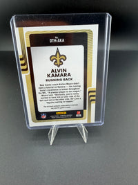 2025 Panini Donruss Threads Alvin Kamara Memorabilia Card #DTH-AKA - back