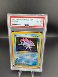 2001 Pokémon Neo Revelation Suicune #27 Holo PSA 8 - front