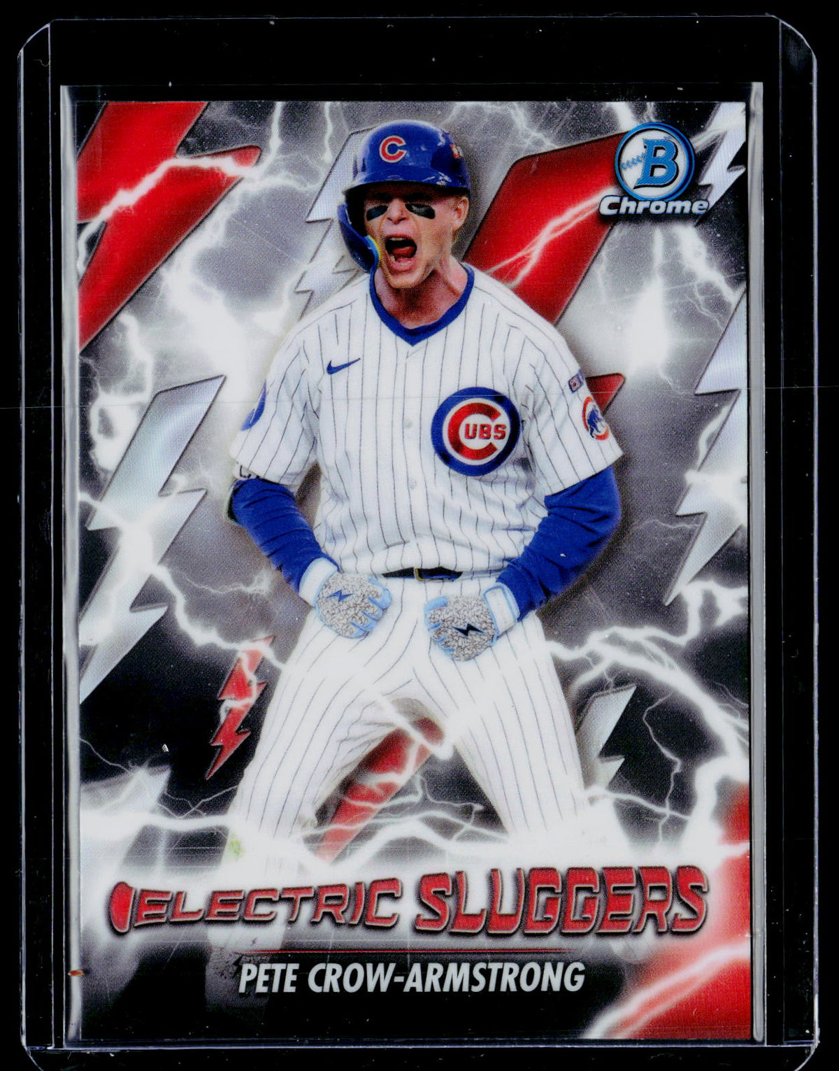 2026 Topps Bowman Chrome Electric Sluggers Pete Crow-Armstrong ES-24 Cubs - front
