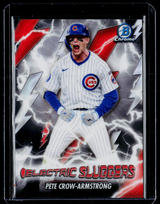 2026 Topps Bowman Chrome Electric Sluggers Pete Crow-Armstrong ES-24 Cubs - front