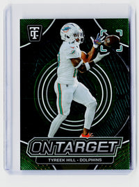 2024 Panini Totally Certified On Target Tyreek Hill #9 Mirror Platinum Silver /299 - front
