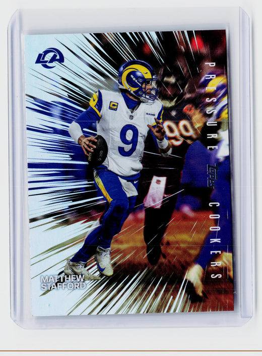 2026 Topps Pressure Cookers PC-19 Matthew Stafford Los Angeles Rams - front
