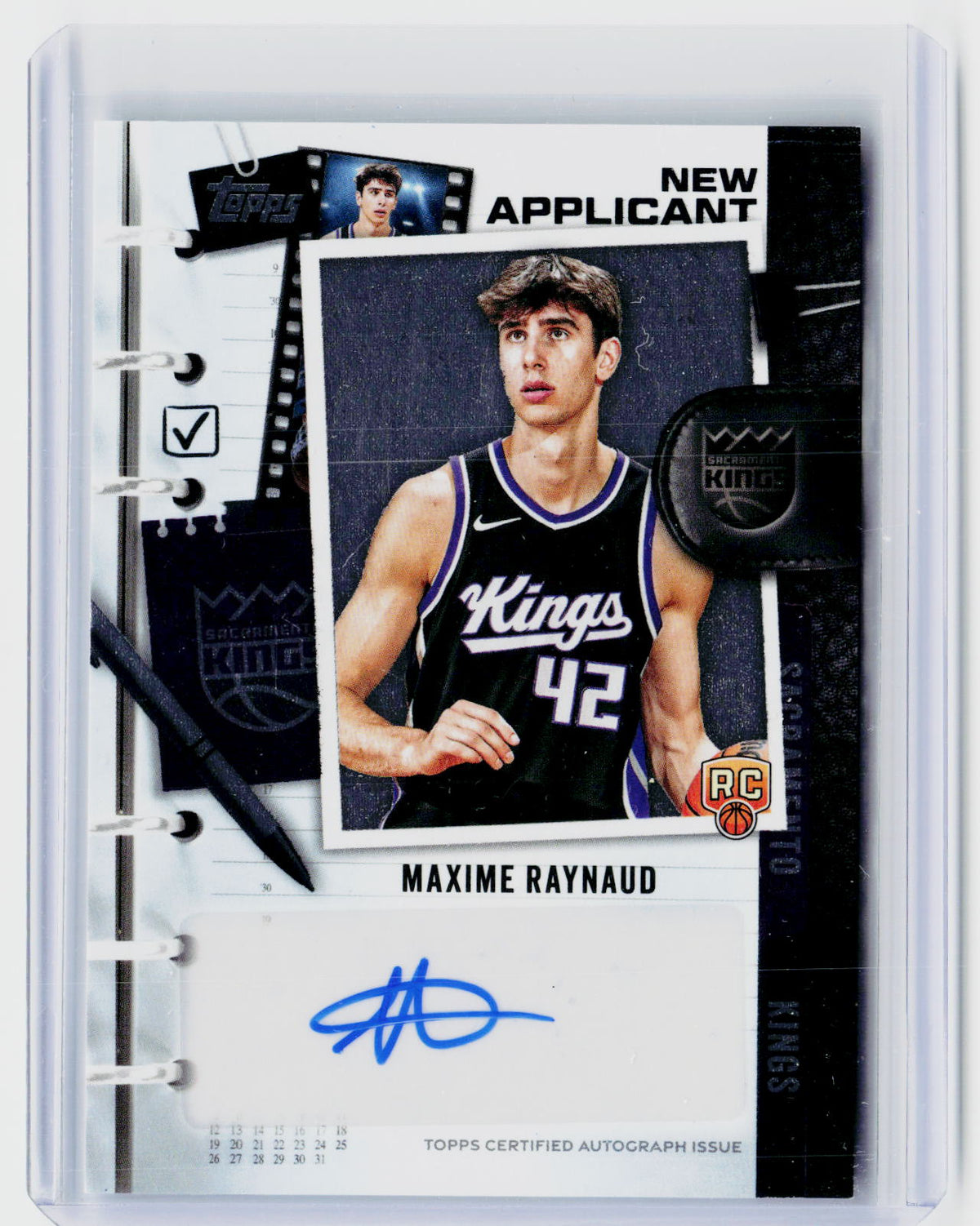 2025 Topps New Applicants Autographs Maxime Raynaud RC Auto NA-MR - front