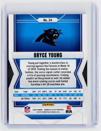 2025 Panini Donruss Elite Football Bryce Young #34 Status Metallic Orange /849 - back