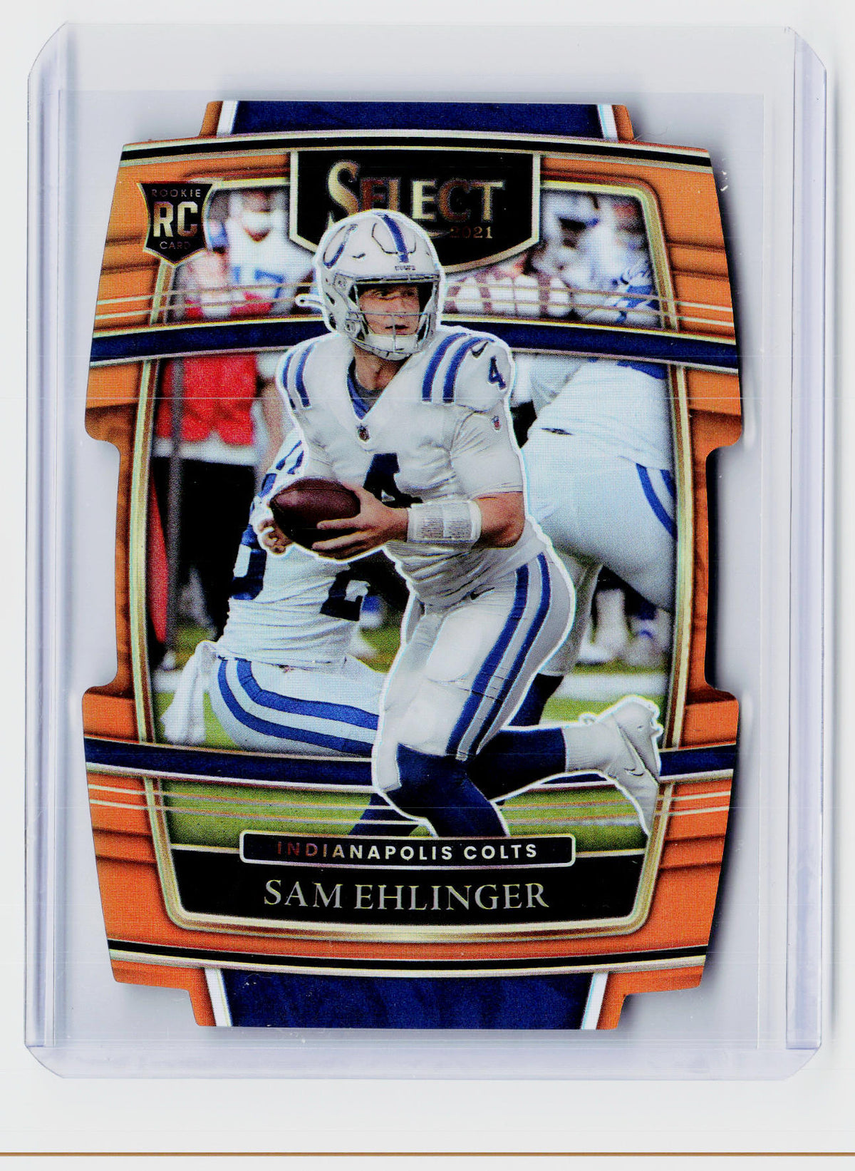 2021 Panini Select Football Concourse Orange Prizm Rookie #98 Sam Ehlinger /249 - front