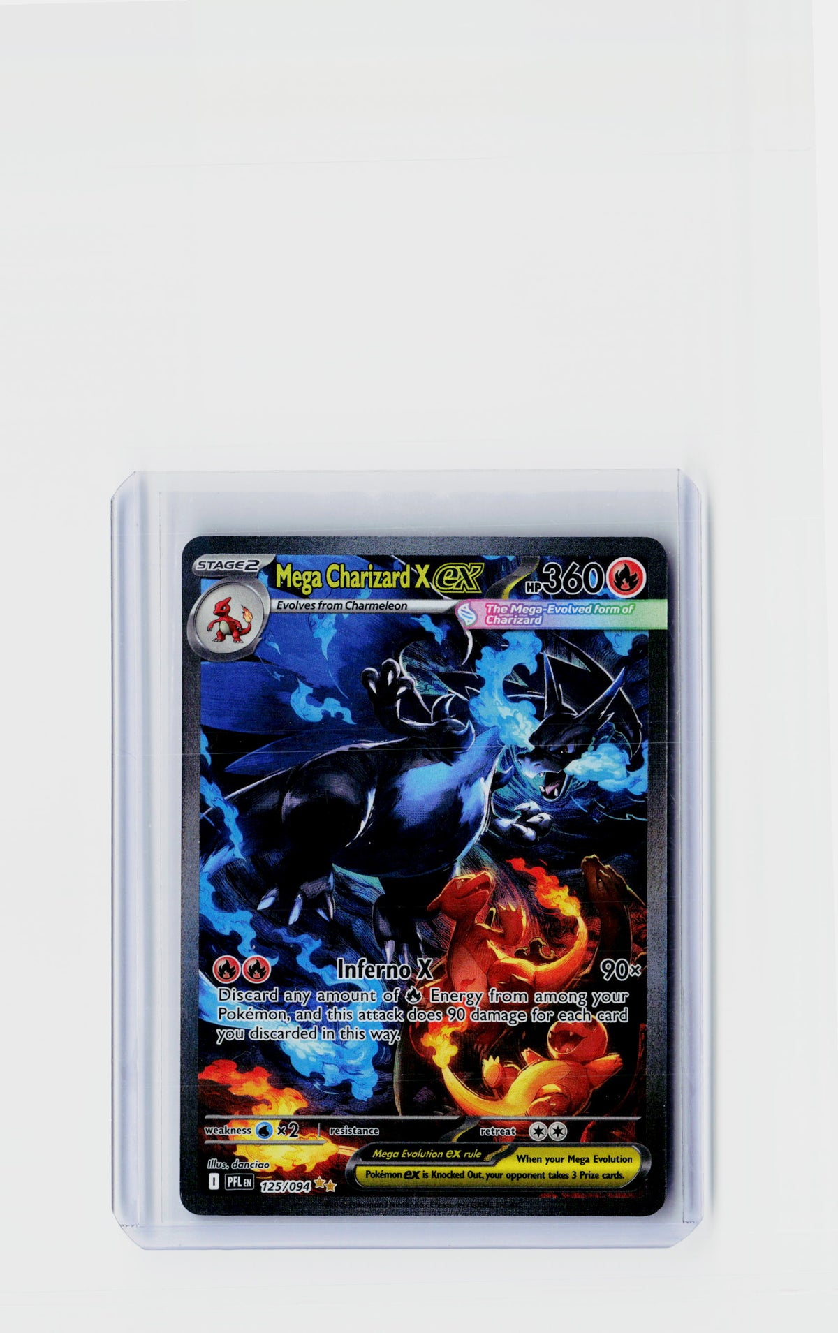 2025 Pokémon Mega Evolution—Phantasmal Flames Mega Charizard X ex SIR #125/094 - front