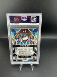 2024 Panini Prizm Prizmatic Green Prizm Cooper DeJean #6 PSA 10 RC Eagles - back
