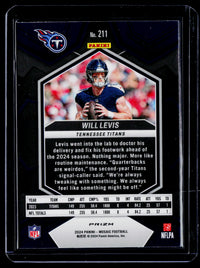 2024 Panini Mosaic Football Will Levis #211 Tennessee Titans - back