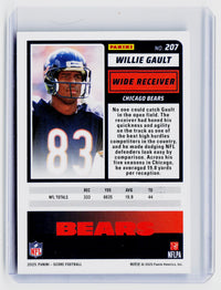 2025 Panini Score Football Willie Gault Stars #207 /499 - back