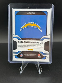 2025 Panini Certified Freshman Fabric Omarion Hampton RC Auto Memorabilia /499 #FBC-OHN - back