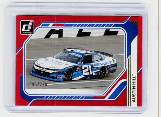 2026 Panini Donruss Racing Austin Hill #178 Red /299 - front