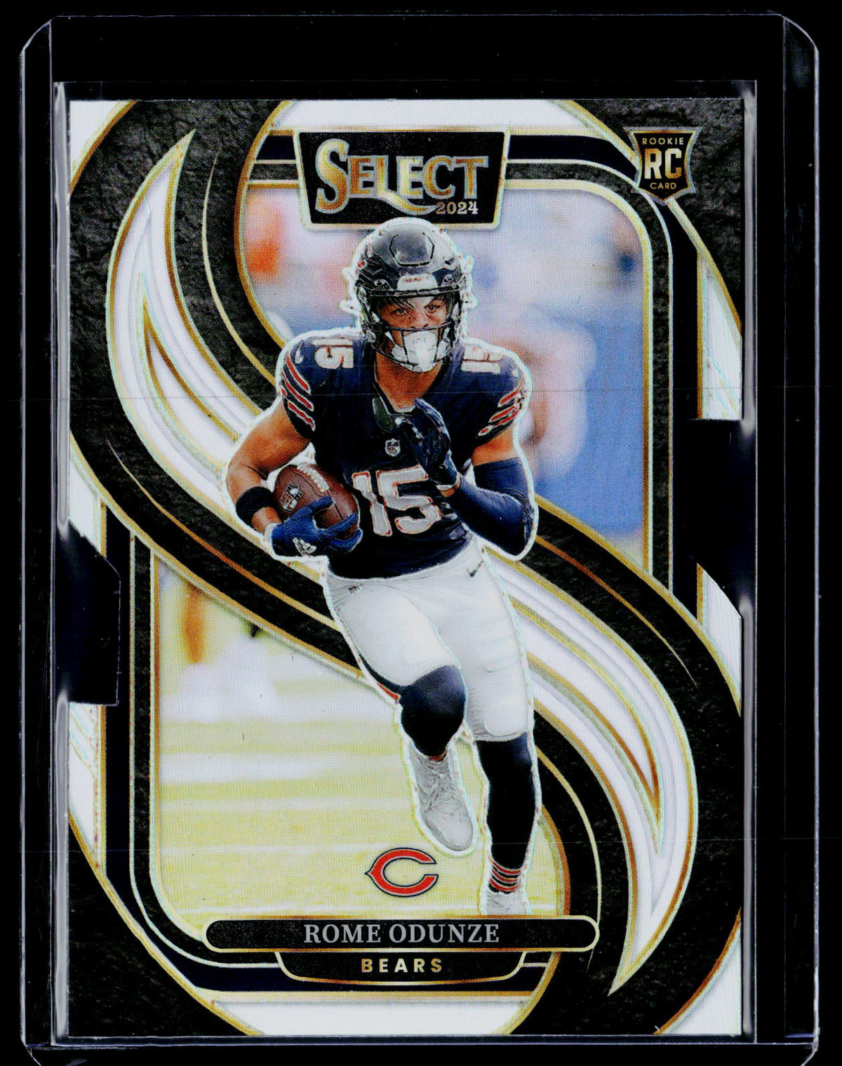 2024 Panini Select Football Rome Odunze Premier Level Rookie Card #136 Chicago Bears - front