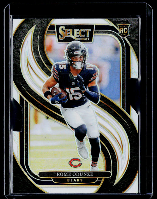 2024 Panini Select Football Rome Odunze Premier Level Rookie Card #136 Chicago Bears - front