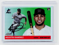 2025 Topps Chrome Agustin Ramirez RC Refractor Autograph #241 Miami Marlins - front
