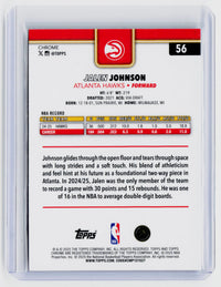 2025 Topps Chrome Jalen Johnson #56 X-Fractor - back