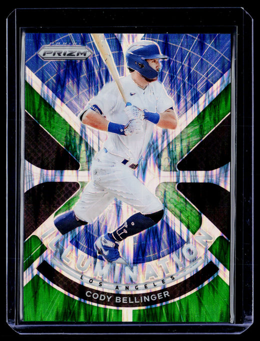 2021 Panini Prizm Baseball Illumination Cody Bellinger Green Prizm #IL-13 1/5 - front