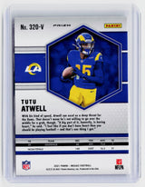 2021 Panini Mosaic Football Tutu Atwell Rookie Variation #320-V - back