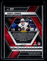 2025 Panini Mosaic Football James Conner #227 Arizona Cardinals - back