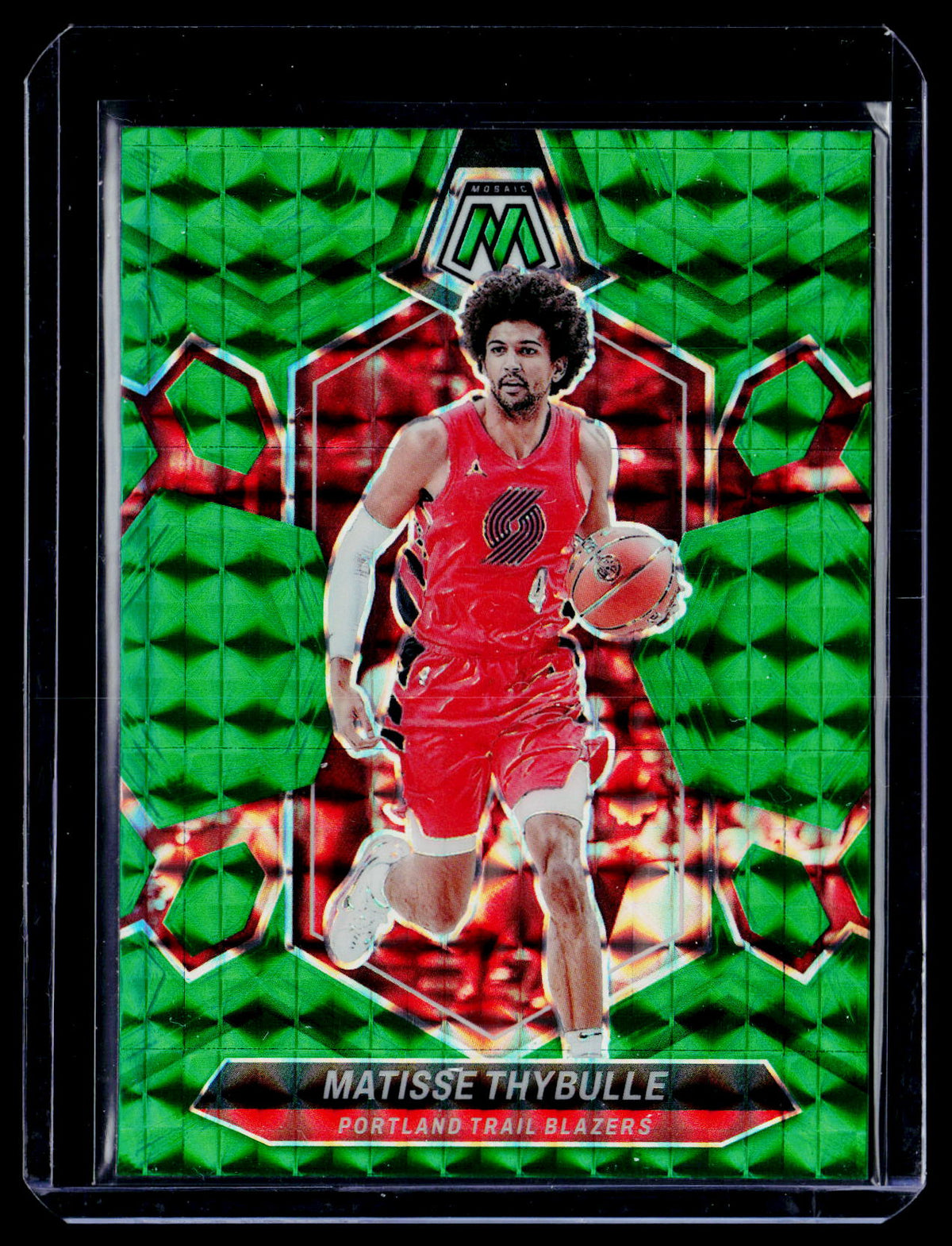 2023-24 Panini Mosaic Green Mosaic Matisse Thybulle #1 Portland Trail Blazers - front