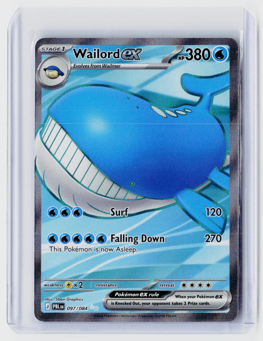 Wailord ex 097/084 Mega Evolution—Perfect Order Pokémon Card - front
