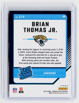 2024 Panini Donruss Optic Rated Rookie Brian Thomas Jr. #214 Jacksonville Jaguars - back