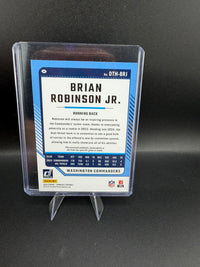 2024 Panini Donruss Threads Brian Robinson Jr. Memorabilia Card #DTH-BRJ - back