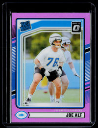 2024 Panini Donruss Optic Rated Rookies Preview Joe Alt #320 Pink Holo Rookie - front