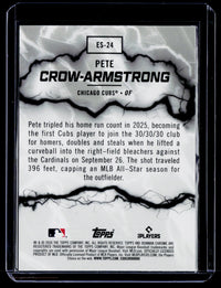 2026 Topps Bowman Chrome Electric Sluggers Pete Crow-Armstrong ES-24 - back