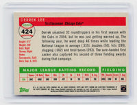 2025 Topps Chrome Derrek Lee Chicago Cubs X-Fractor Autograph #424 - back