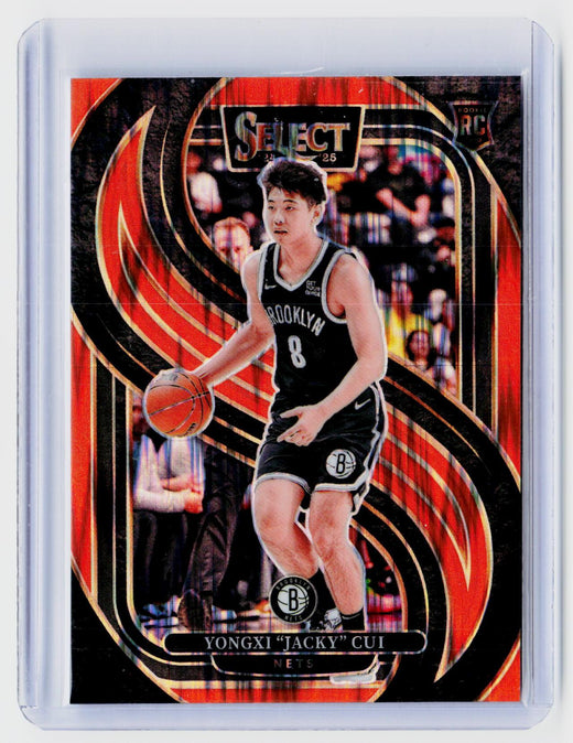2024-25 Panini Select Basketball Yongxi "Jacky" Cui Premier Level Rookie #176 - front