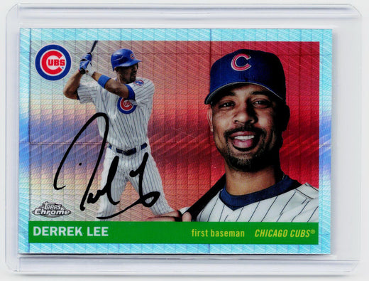 2025 Topps Chrome Derrek Lee Chicago Cubs X-Fractor Autograph #424 - front
