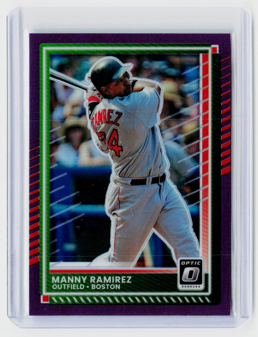 2025 Panini Donruss Optic Baseball Manny Ramirez Green Holo #26 /49 - front