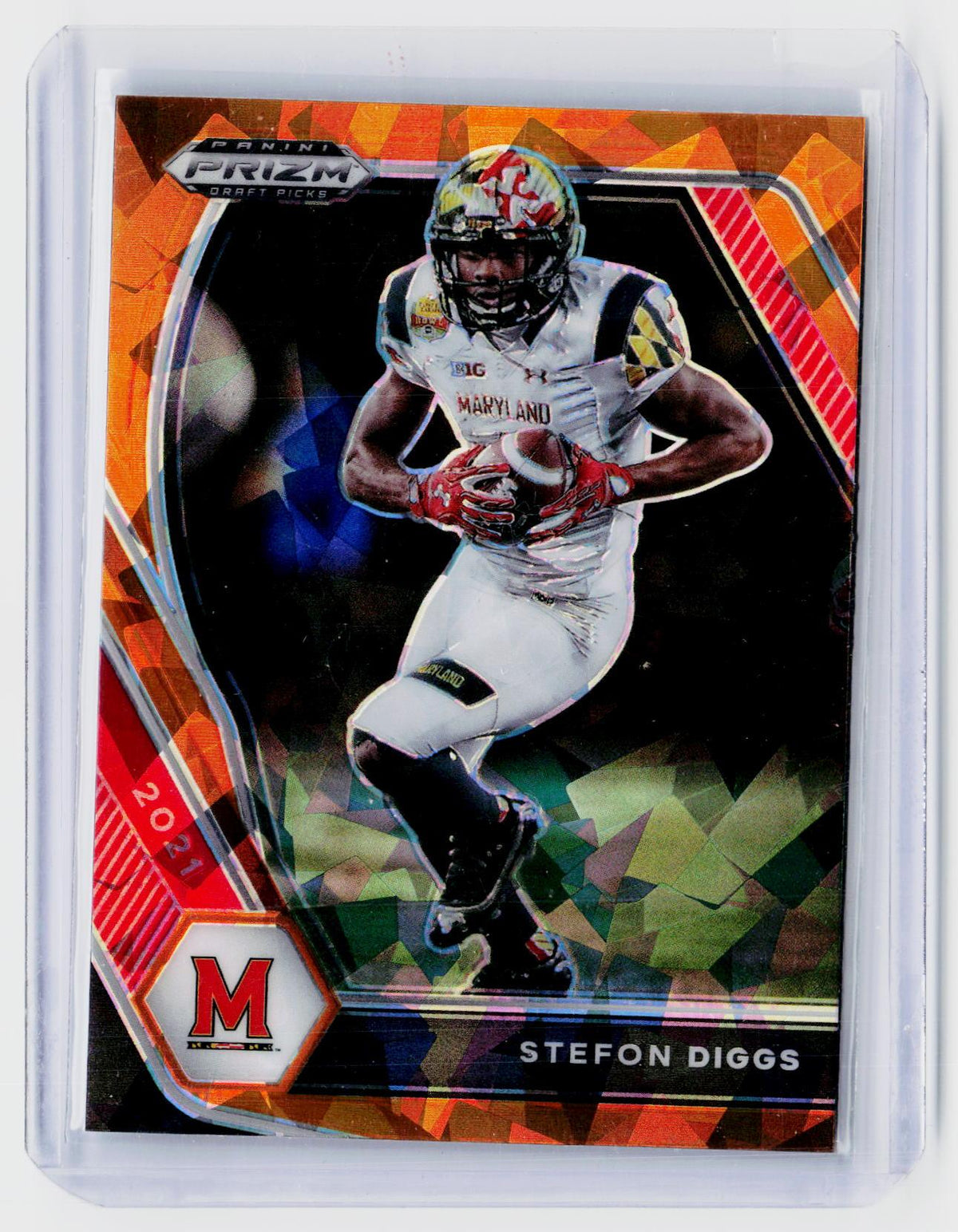 2021 Panini Prizm Draft Picks Stefon Diggs Orange Ice #37 - front