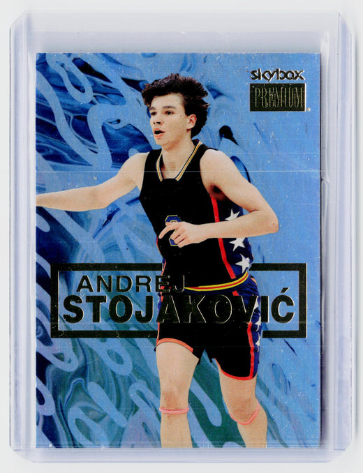 2023 Skybox Metal Universe Champions Andreu Stojakovic S-16 Stanford - front