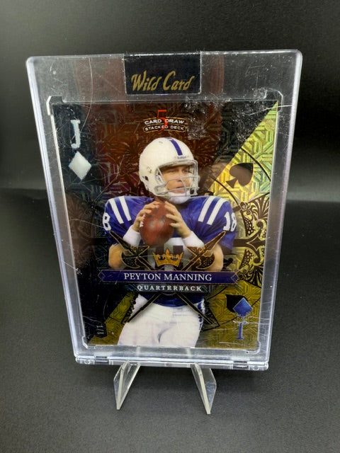2024 Wild Card 5 Card Draw Stacked Deck Peyton Manning #SD3-PM 1/1 - front