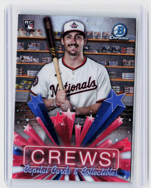 2025 Bowman Chrome Dylan Crews Home Stand HS-12 RC Washington Nationals - front