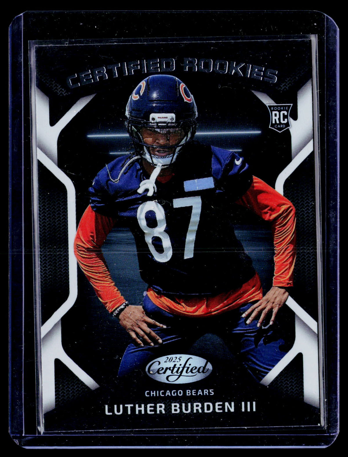 2025 Panini Certified Football Certified Rookies Luther Burden III CRK-LBN Chicago Bears RC - front
