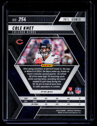 2025 Panini Mosaic Football International Games Cole Kmet #254 Bears 36/99 - back