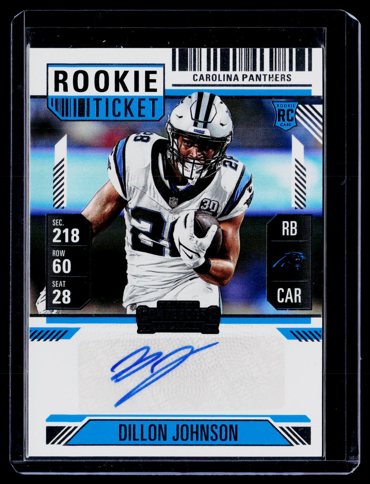 2024 Panini Contenders Football Dillon Johnson Rookie Ticket Autographs #151 RC Auto - front