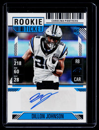 2024 Panini Contenders Football Dillon Johnson Rookie Ticket Autographs #151 RC Auto - front