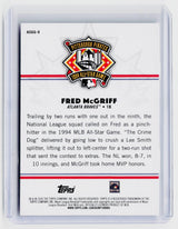 2025 Topps MLB All-Star Game Greats Fred McGriff ASGG-9 Atlanta Braves - back